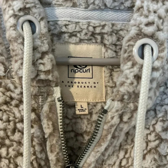 Women’s RIP-CURL🔥size Large zip up Jacket with hood and pockets soft as butter - Picture 2 of 5